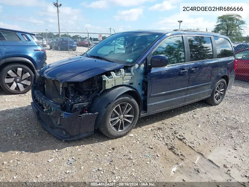 2C4RDGEG2HR686666 2017 Dodge Grand Caravan Gt