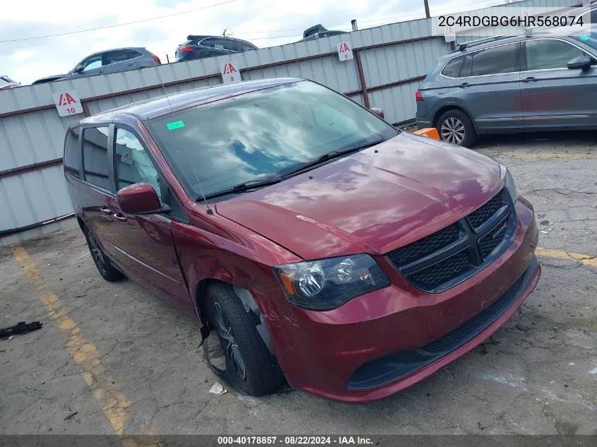 2C4RDGBG6HR568074 2017 Dodge Grand Caravan Se Plus