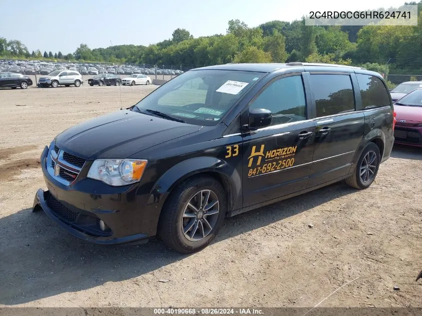 2C4RDGCG6HR624741 2017 Dodge Grand Caravan Sxt