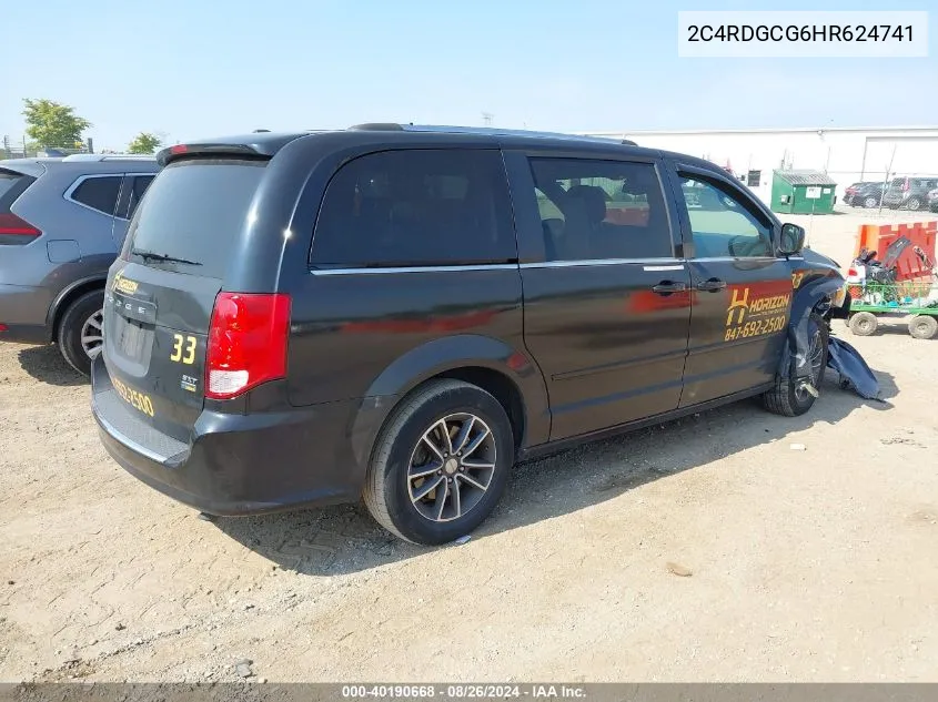 2C4RDGCG6HR624741 2017 Dodge Grand Caravan Sxt