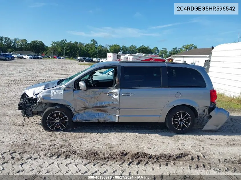 2017 Dodge Grand Caravan Gt VIN: 2C4RDGEG5HR596542 Lot: 40196976