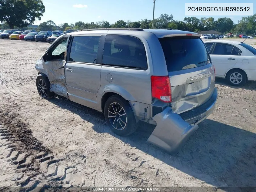 2C4RDGEG5HR596542 2017 Dodge Grand Caravan Gt