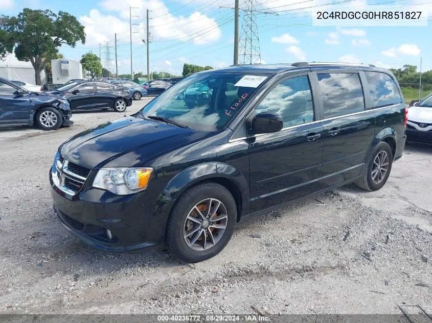 2C4RDGCG0HR851827 2017 Dodge Grand Caravan Sxt