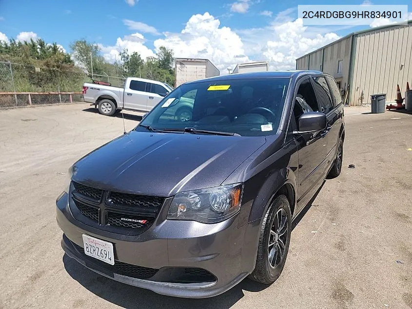 2017 Dodge Grand Caravan Se Plus VIN: 2C4RDGBG9HR834901 Lot: 40237110