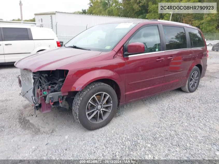 2C4RDGCG8HR790923 2017 Dodge Grand Caravan Sxt