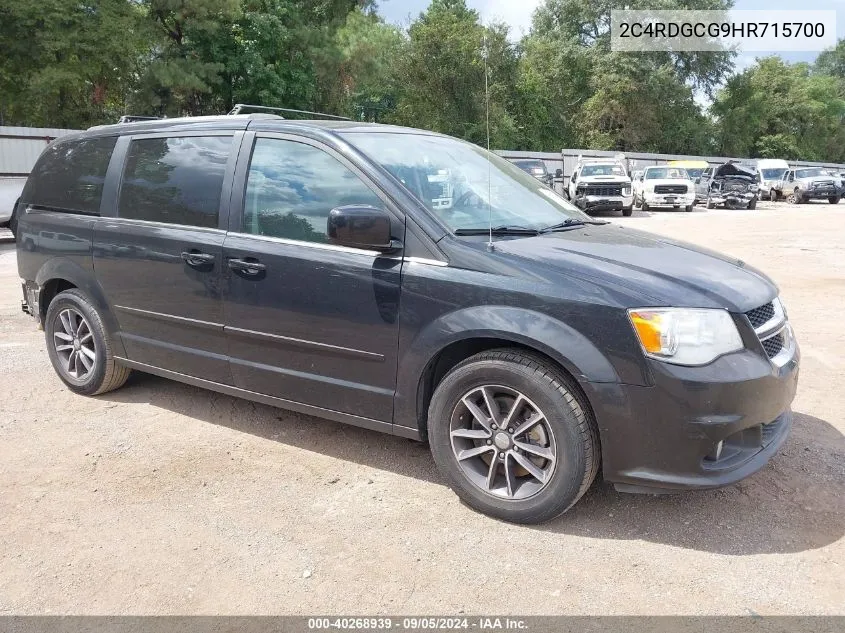 2C4RDGCG9HR715700 2017 Dodge Grand Caravan Sxt