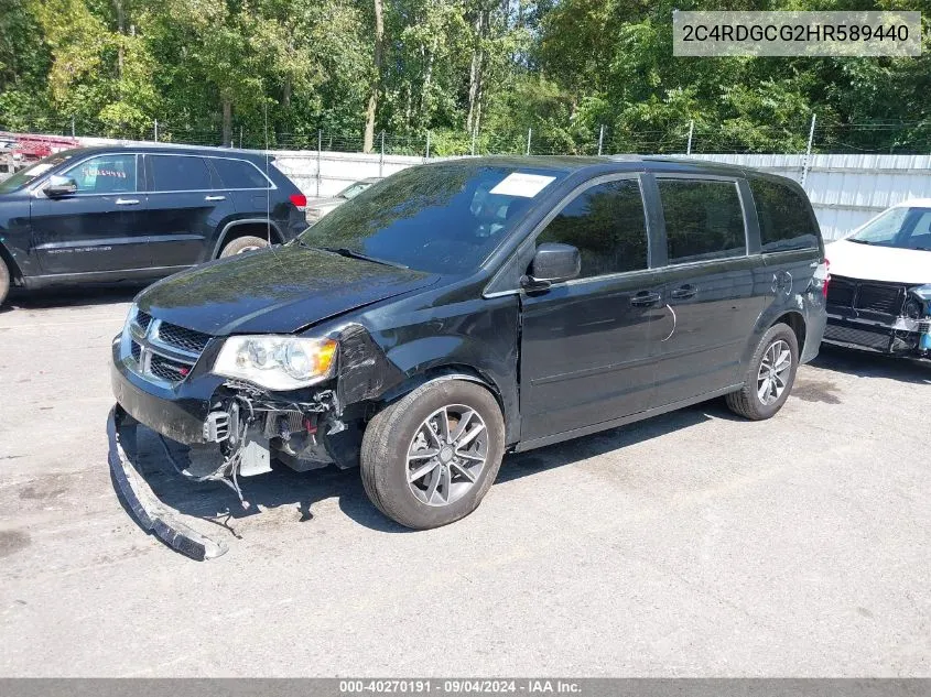 2C4RDGCG2HR589440 2017 Dodge Grand Caravan Sxt