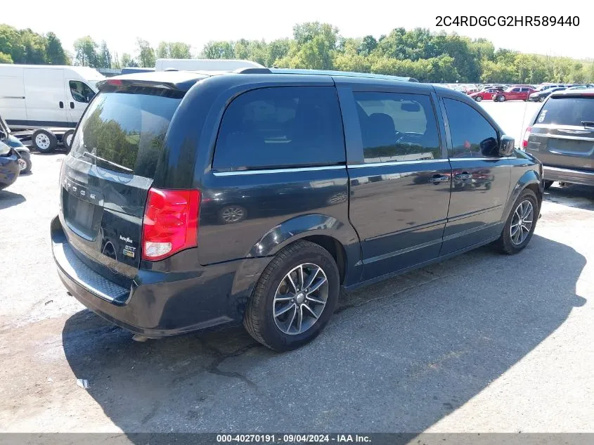 2C4RDGCG2HR589440 2017 Dodge Grand Caravan Sxt