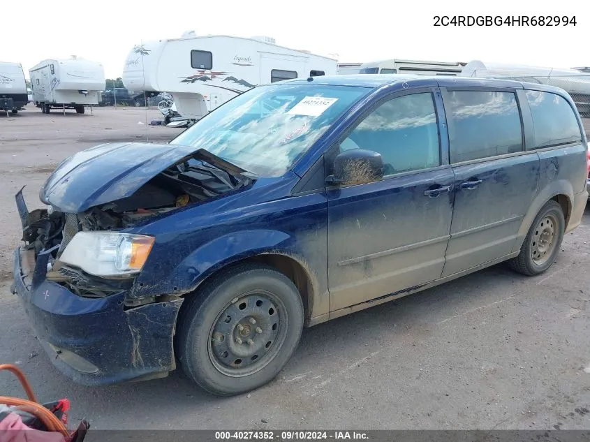 2C4RDGBG4HR682994 2017 Dodge Grand Caravan Se