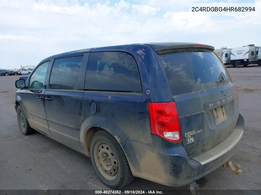 2C4RDGBG4HR682994 2017 Dodge Grand Caravan Se