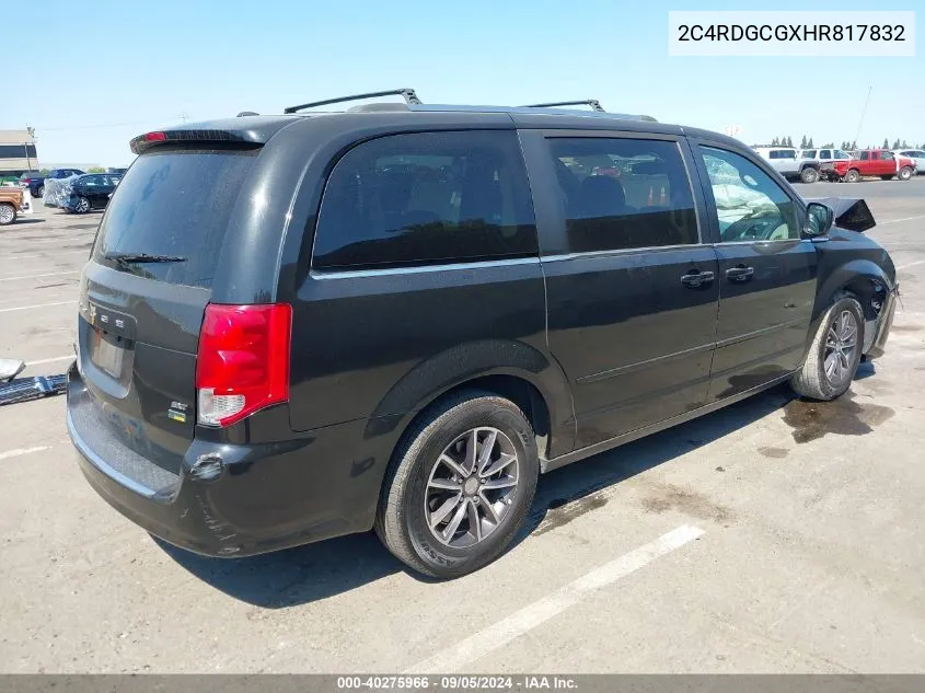 2C4RDGCGXHR817832 2017 Dodge Grand Caravan Sxt