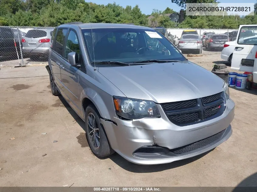 2C4RDGBG7HR728821 2017 Dodge Grand Caravan Se Plus