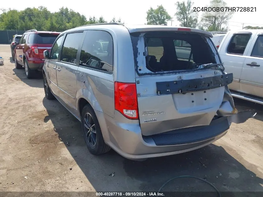 2C4RDGBG7HR728821 2017 Dodge Grand Caravan Se Plus