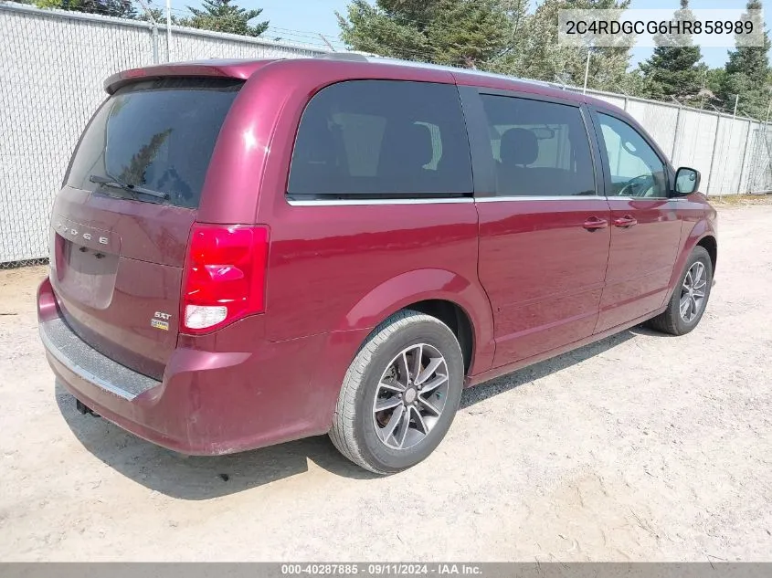 2C4RDGCG6HR858989 2017 Dodge Grand Caravan Sxt