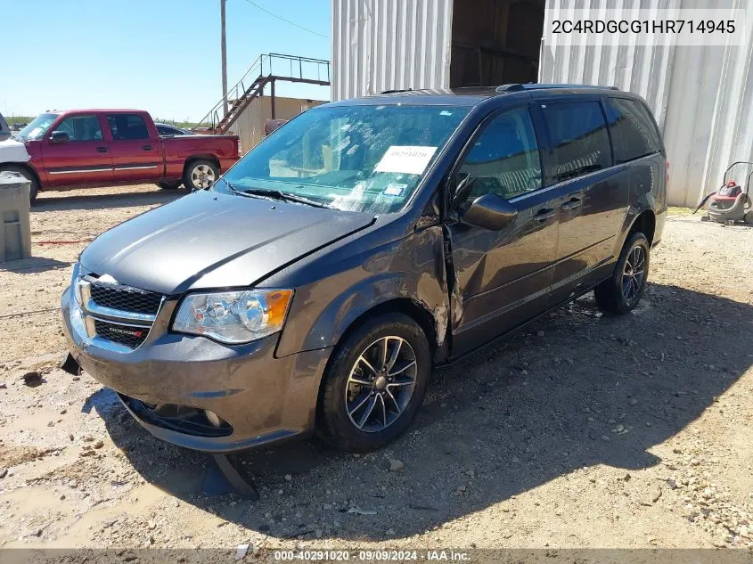 2C4RDGCG1HR714945 2017 Dodge Grand Caravan Sxt