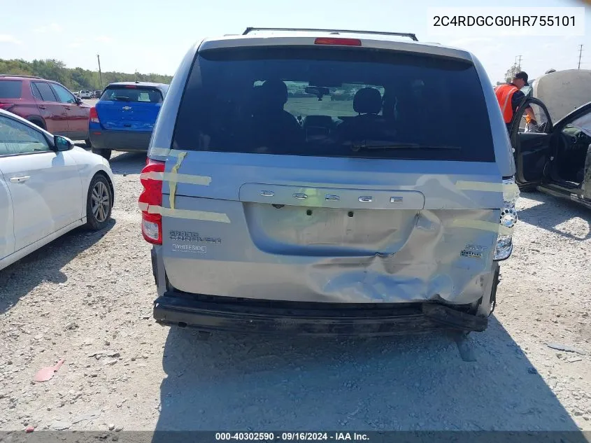 2C4RDGCG0HR755101 2017 Dodge Grand Caravan Sxt