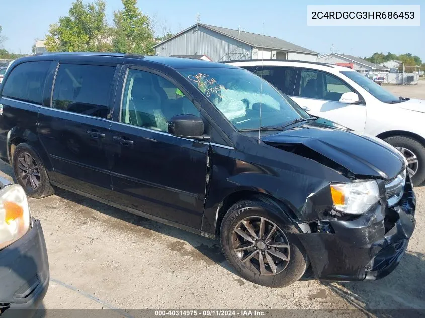 2C4RDGCG3HR686453 2017 Dodge Grand Caravan Sxt