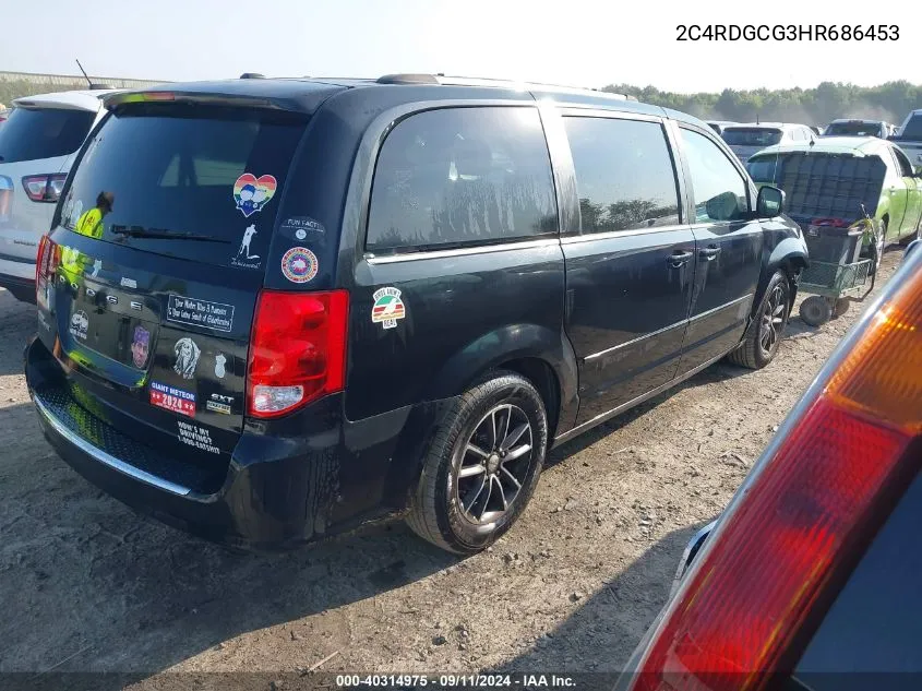 2C4RDGCG3HR686453 2017 Dodge Grand Caravan Sxt