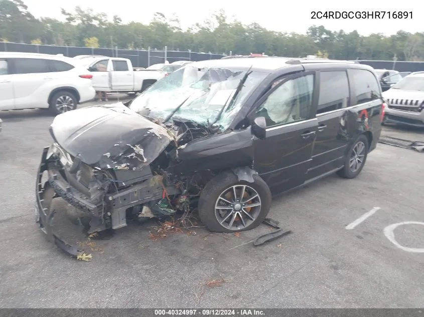 2C4RDGCG3HR716891 2017 Dodge Grand Caravan Sxt