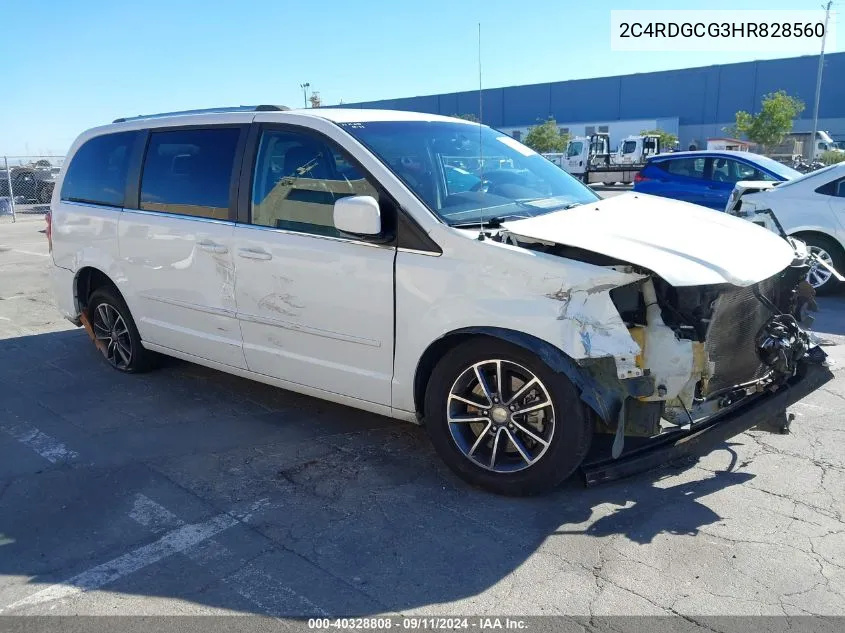 2C4RDGCG3HR828560 2017 Dodge Grand Caravan Sxt