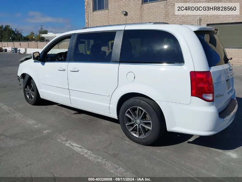 2C4RDGCG3HR828560 2017 Dodge Grand Caravan Sxt