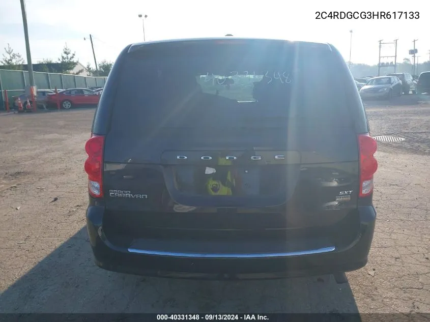 2C4RDGCG3HR617133 2017 Dodge Grand Caravan Sxt