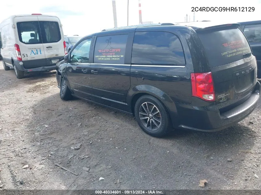 2C4RDGCG9HR612129 2017 Dodge Grand Caravan Sxt