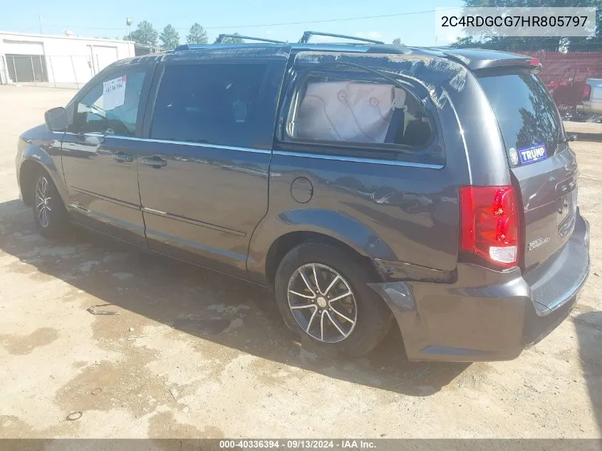 2C4RDGCG7HR805797 2017 Dodge Grand Caravan Sxt