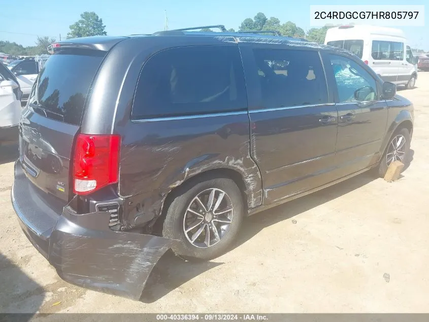 2C4RDGCG7HR805797 2017 Dodge Grand Caravan Sxt