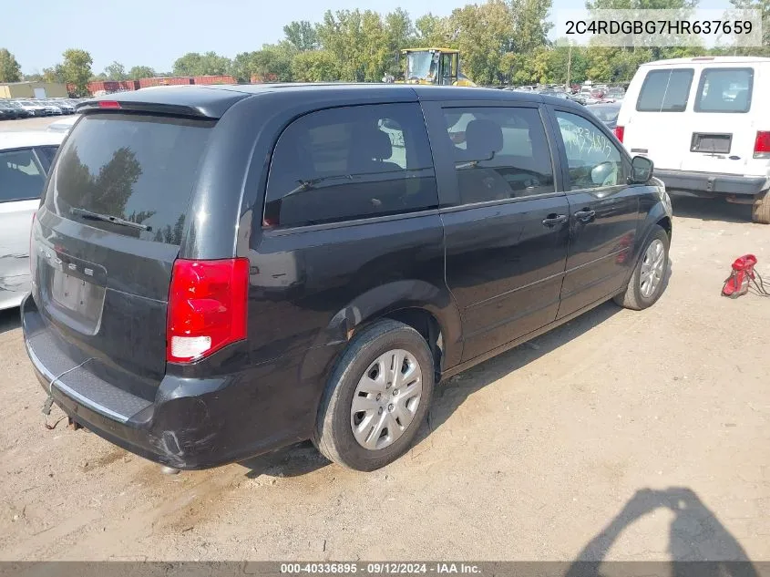 2C4RDGBG7HR637659 2017 Dodge Grand Caravan Se