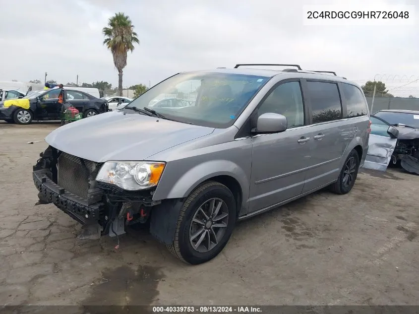 2017 Dodge Grand Caravan Sxt VIN: 2C4RDGCG9HR726048 Lot: 40339753