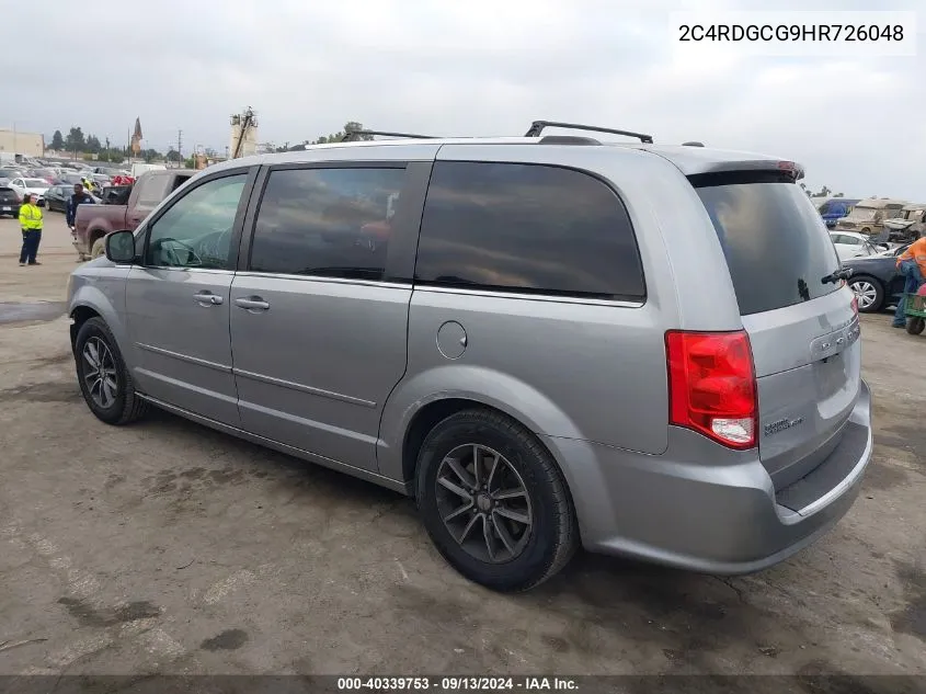 2C4RDGCG9HR726048 2017 Dodge Grand Caravan Sxt