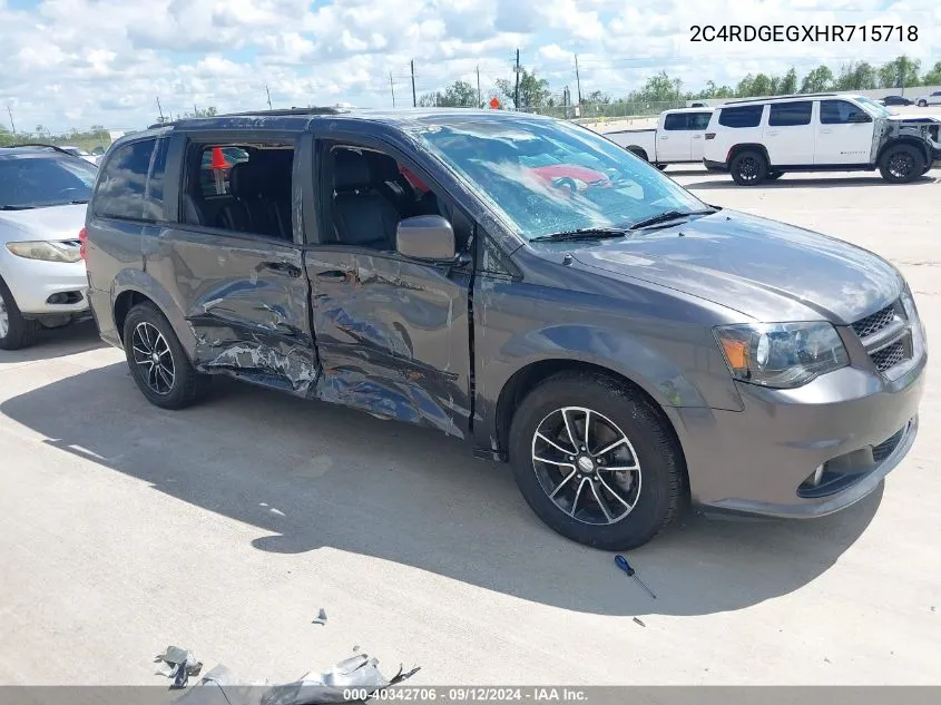 2C4RDGEGXHR715718 2017 Dodge Grand Caravan Gt