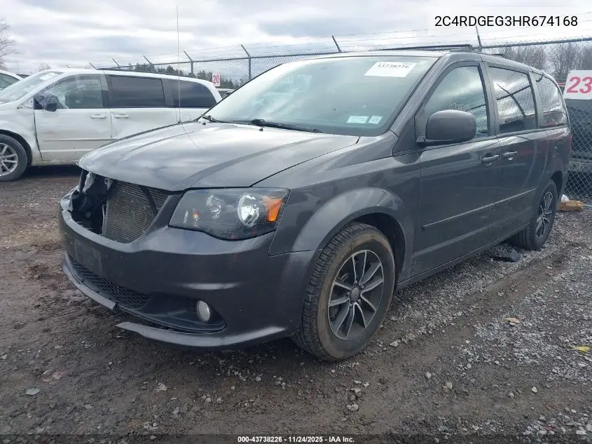 2C4RDGEG3HR674168 2017 Dodge Grand Caravan Gt