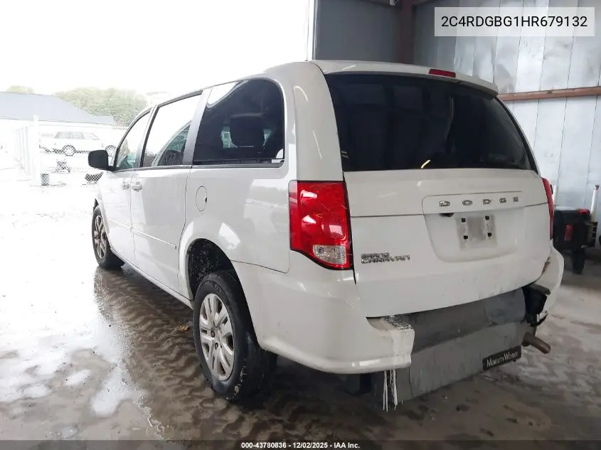 2C4RDGBG1HR679132 2017 Dodge Grand Caravan Se