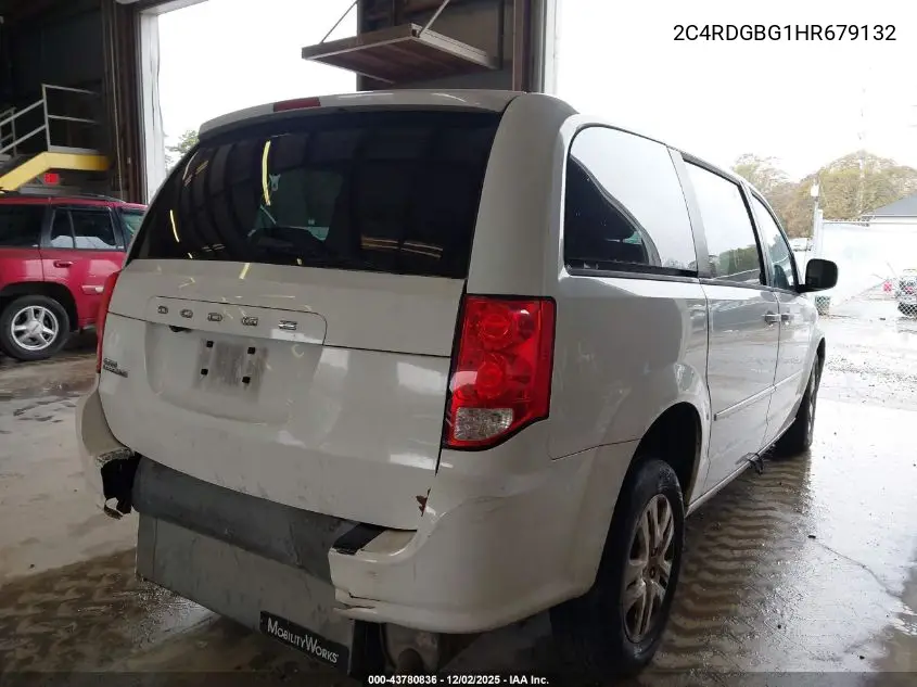 2C4RDGBG1HR679132 2017 Dodge Grand Caravan Se