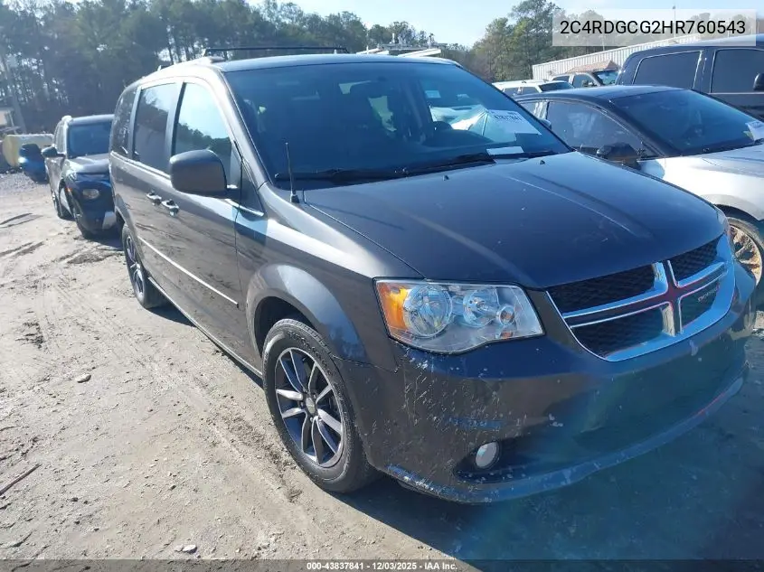2C4RDGCG2HR760543 2017 Dodge Grand Caravan Sxt