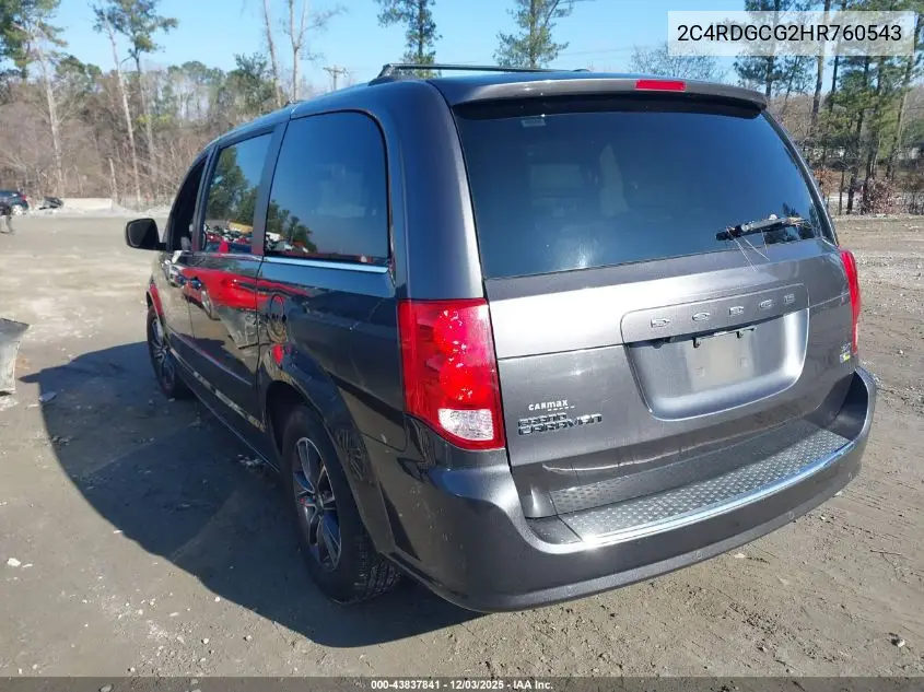 2C4RDGCG2HR760543 2017 Dodge Grand Caravan Sxt