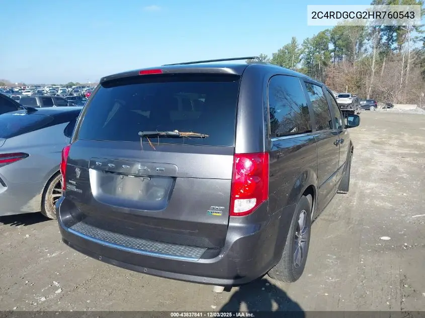 2C4RDGCG2HR760543 2017 Dodge Grand Caravan Sxt