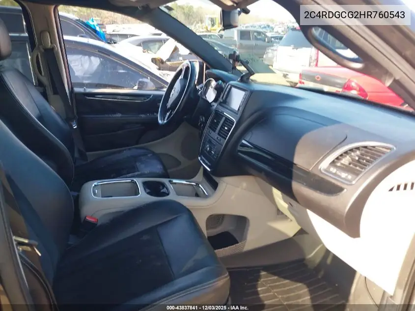 2C4RDGCG2HR760543 2017 Dodge Grand Caravan Sxt