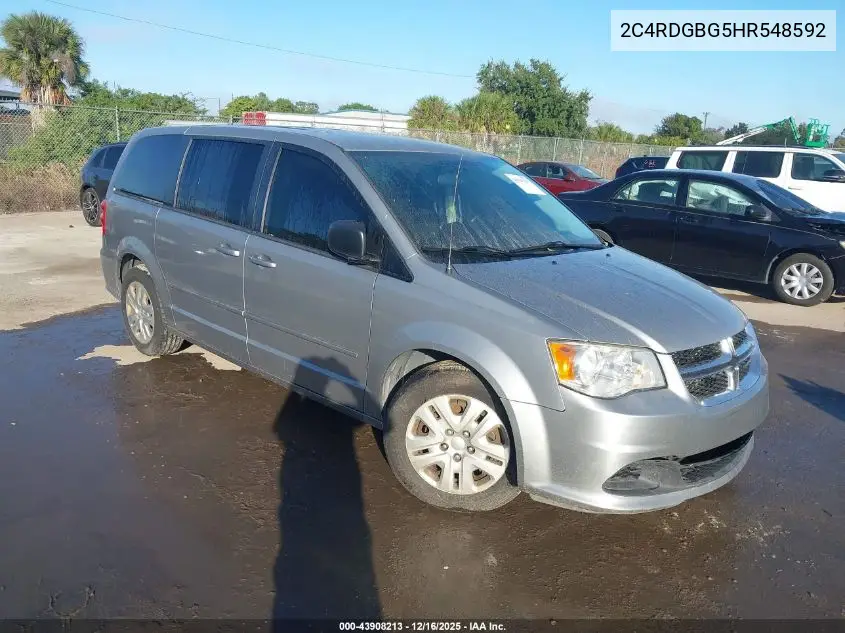 2C4RDGBG5HR548592 2017 Dodge Grand Caravan Se