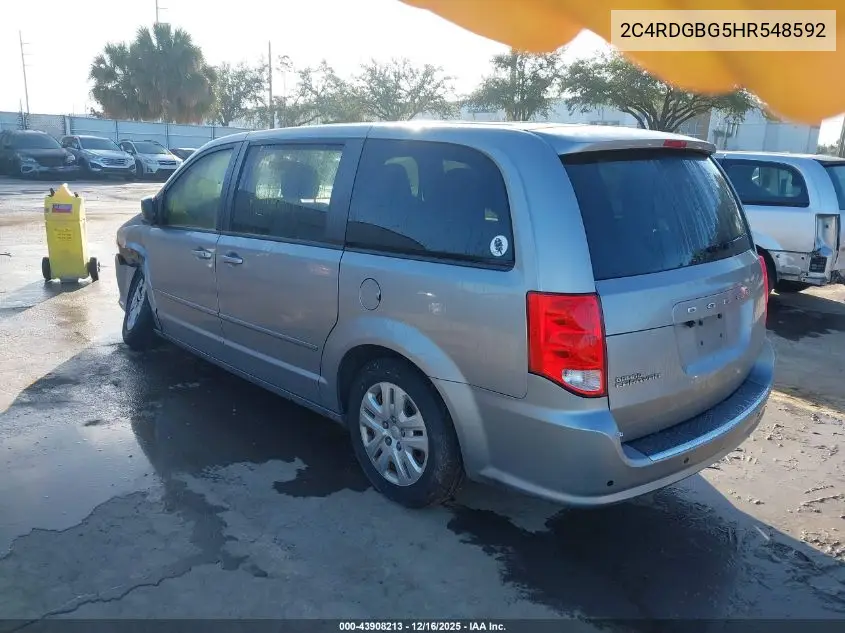 2C4RDGBG5HR548592 2017 Dodge Grand Caravan Se