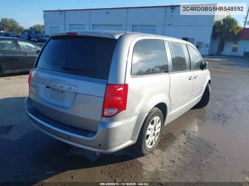 2C4RDGBG5HR548592 2017 Dodge Grand Caravan Se