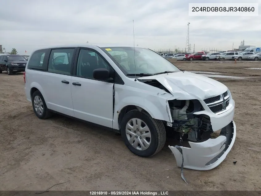 2C4RDGBG8JR340860 2018 Dodge Grand Caravan Se