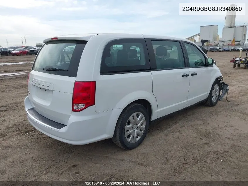 2C4RDGBG8JR340860 2018 Dodge Grand Caravan Se