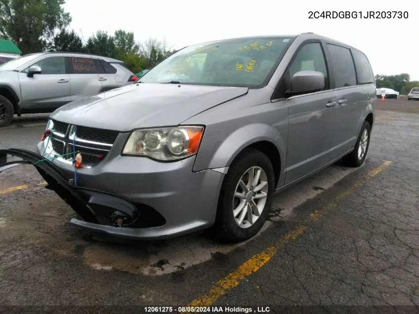 2018 Dodge Grand Caravan Cvp/Sxt VIN: 2C4RDGBG1JR203730 Lot: 12061275