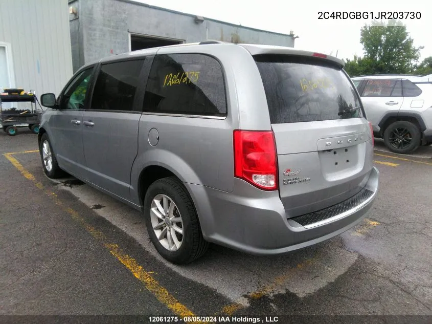 2018 Dodge Grand Caravan Cvp/Sxt VIN: 2C4RDGBG1JR203730 Lot: 12061275