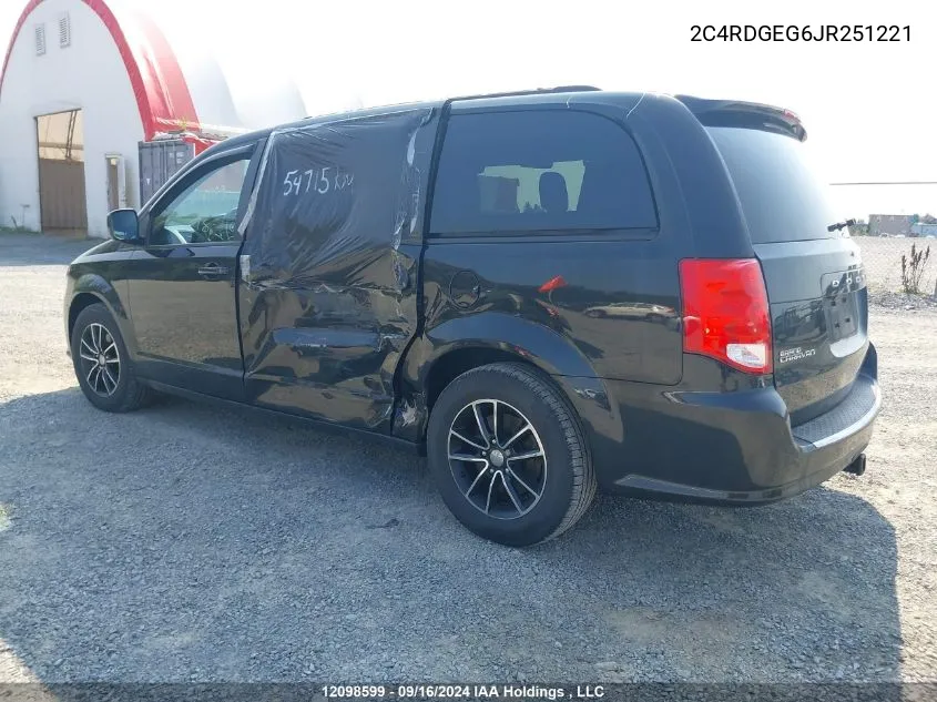 2C4RDGEG6JR251221 2018 Dodge Grand Caravan Gt