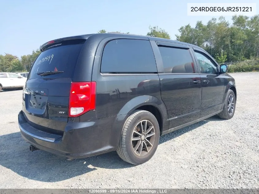 2C4RDGEG6JR251221 2018 Dodge Grand Caravan Gt