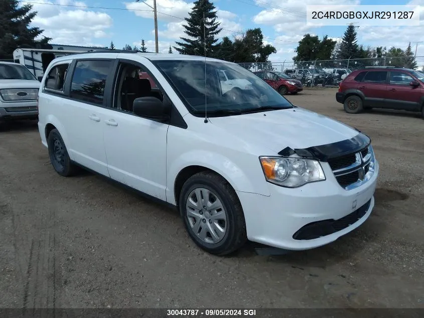 2018 Dodge Grand Caravan Se VIN: 2C4RDGBGXJR291287 Lot: 30043787